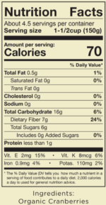 Fresh Frozen Organic Cranberries - Image 5